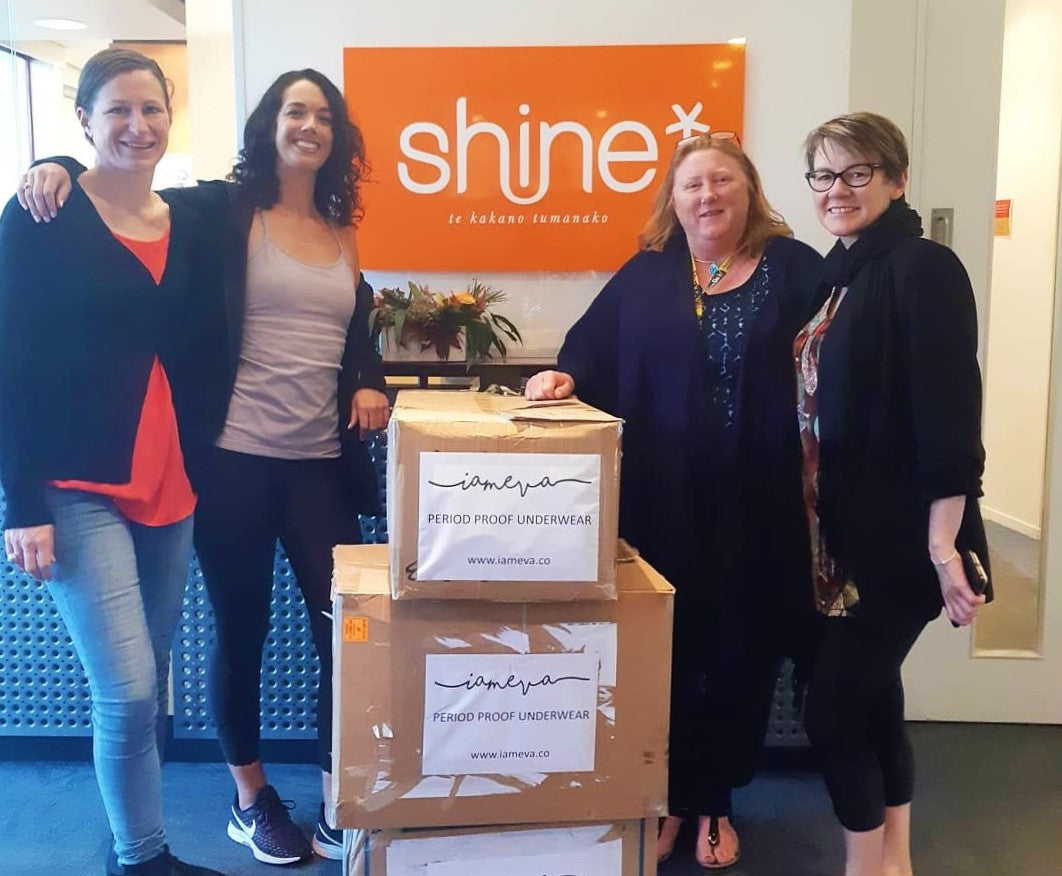 Today we donated 365 pairs of I am Eva period underwear!