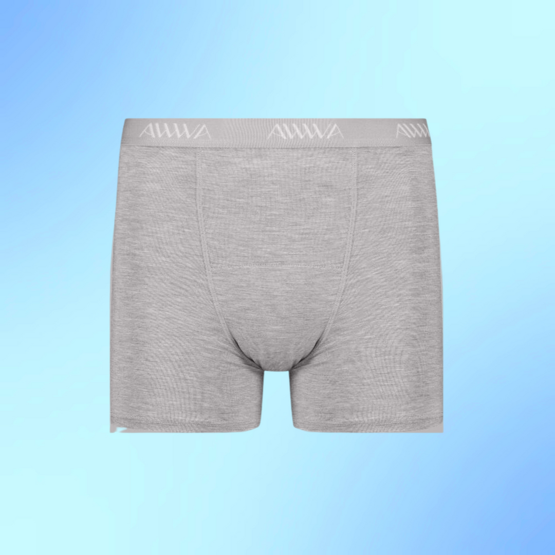 Tencel Period Boxer Brief Grey – AWWA Period Care