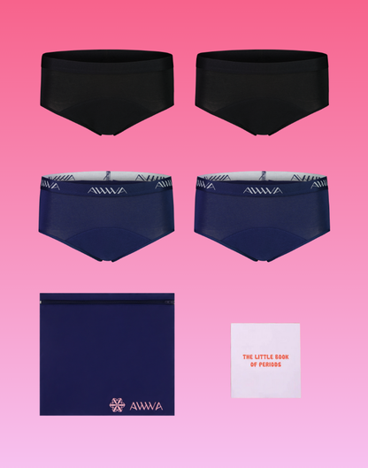 Teen Period Kit - 4 Pack Briefs