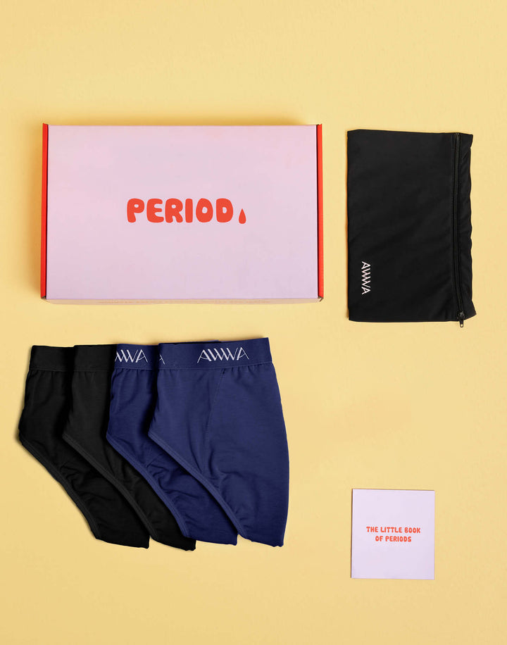 Teen Period Kit - 4 Pack Briefs