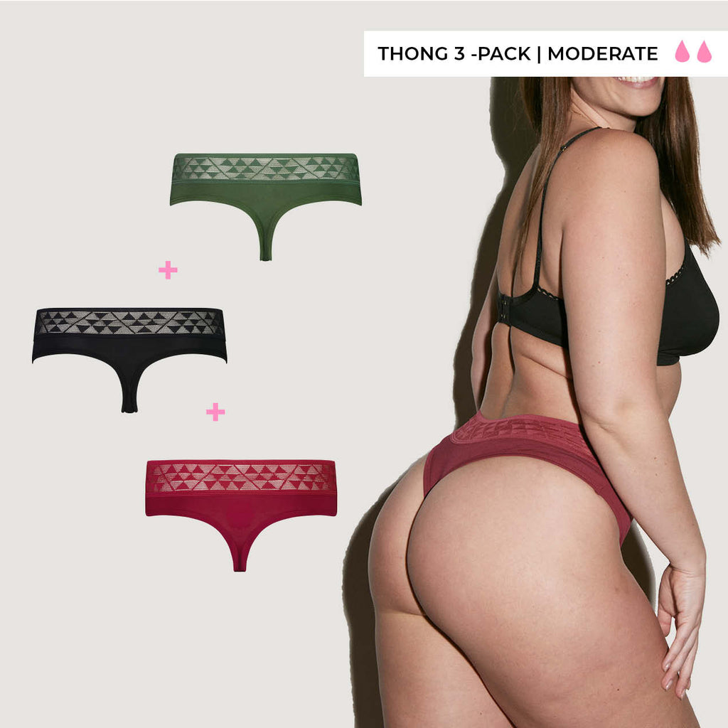 Mixed Thong Period Pack